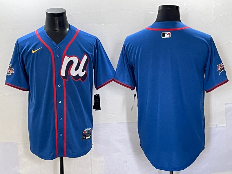 Men Oklahoma City Thunder blank blue 2025 NBA jersey style 2